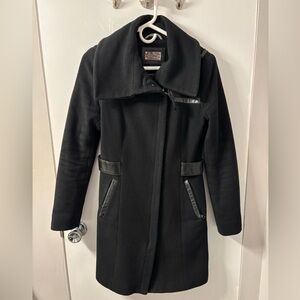 Mackage Black Wool Coat XS